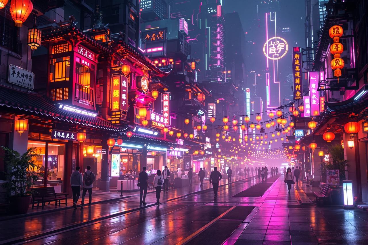 福利免费视频-赛博朋克美学：当东方遇见未来